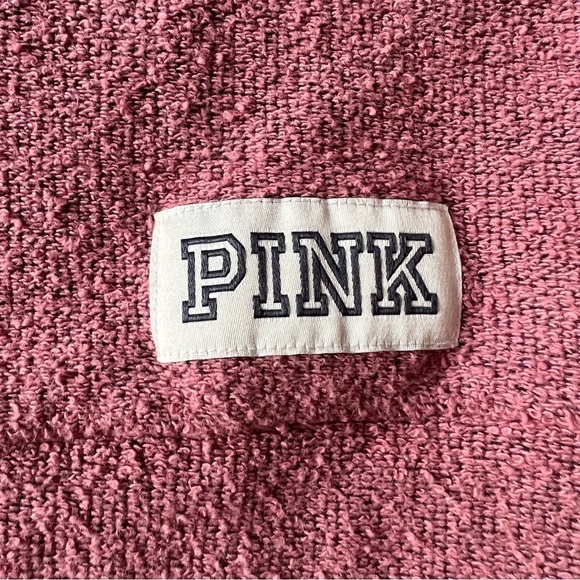 PINK Victoria’s Secret Dusty Rose Mock Neck Fuzzy Knit Sweatshirt, XS - Picture 5 of 8